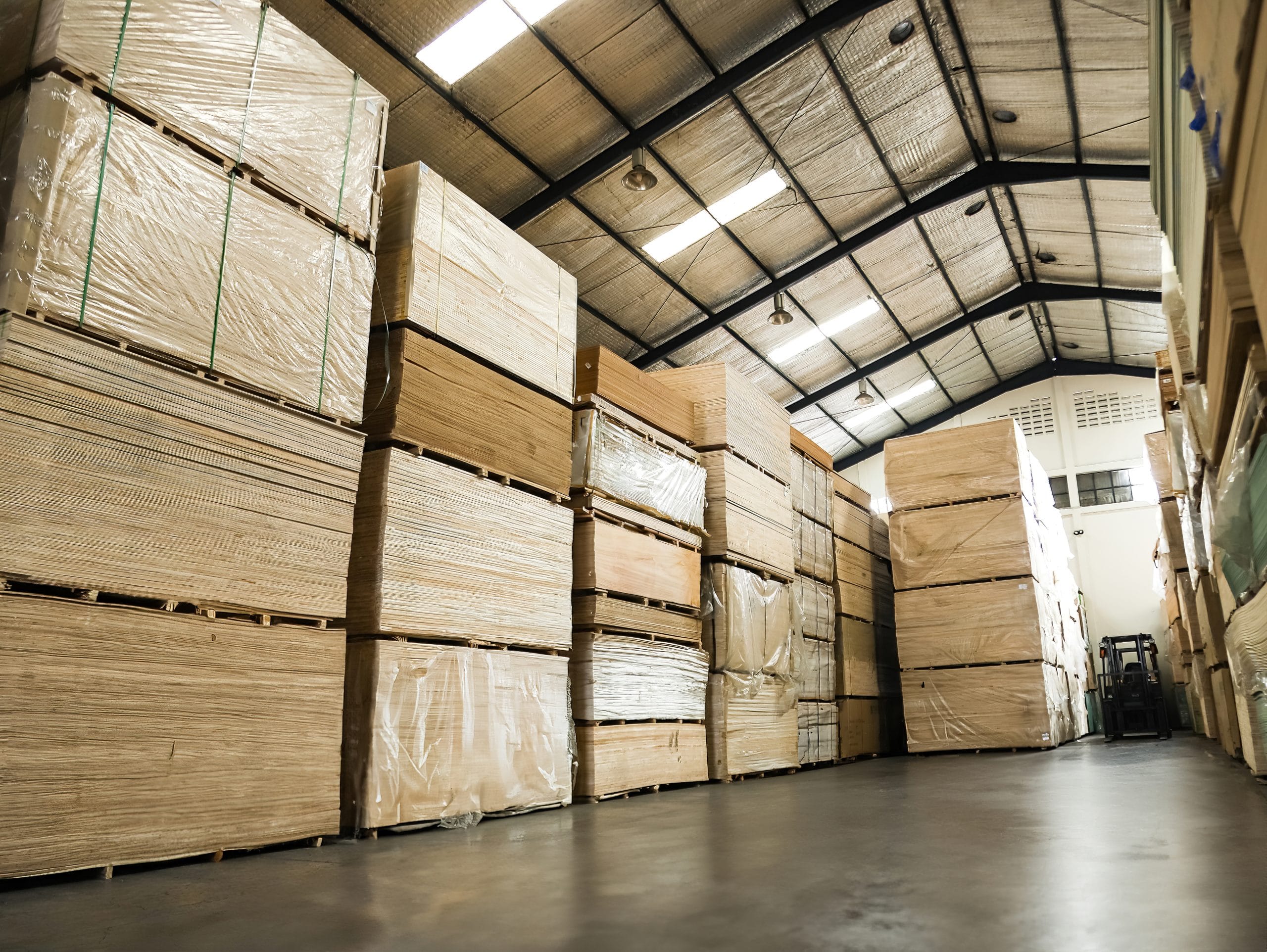 Gudang stok plywood Triplek H+ Bandung