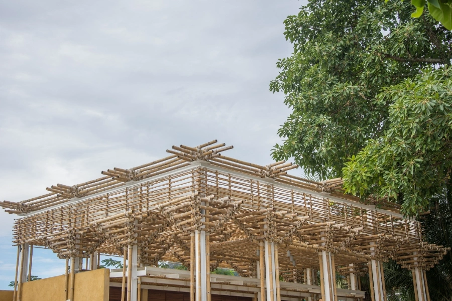 bambu bangunan