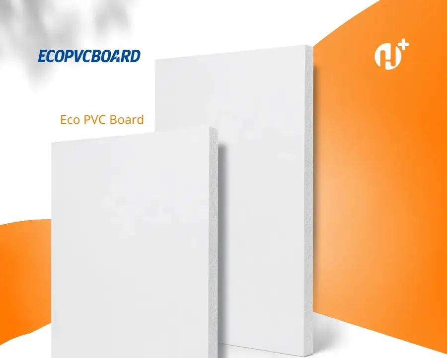 Dua lembar Taco Eco PVC Board putih